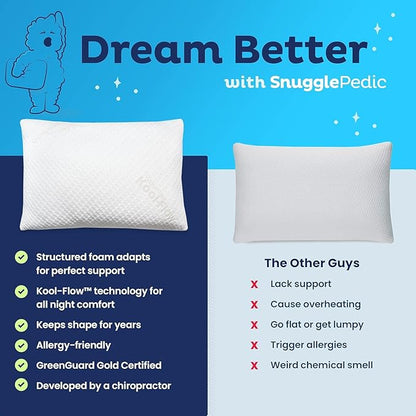 Snuggle-Pedic Memory Foam Pillow